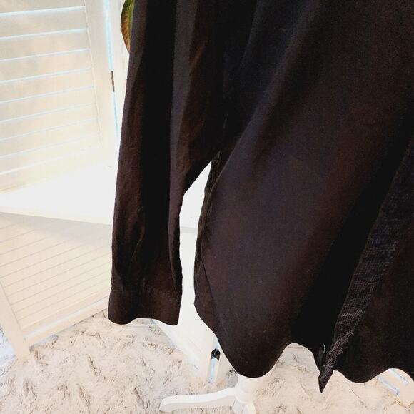 VERSACE COLLECTION TREND BLACK SEQUIN ACCENT SIZE 42(10) - Picture 3 of 8